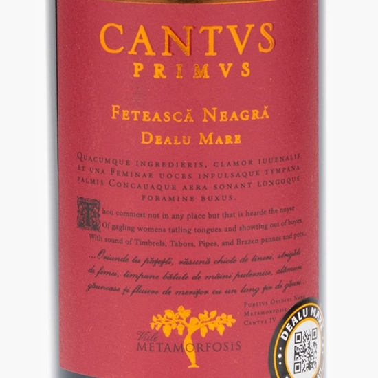 Vin roșu sec Fetească Neagră, 14.5%, 0.75l