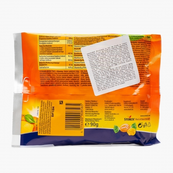 Bomboane cu suc de fructe și vitamine 90g