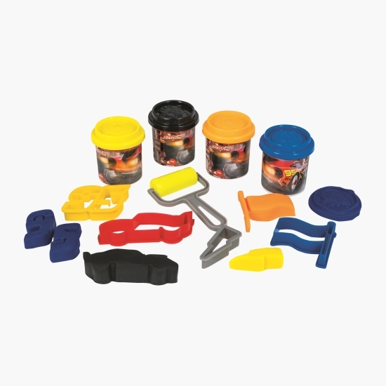 Set plastilină în gentuță PVC Cars 3+ ani