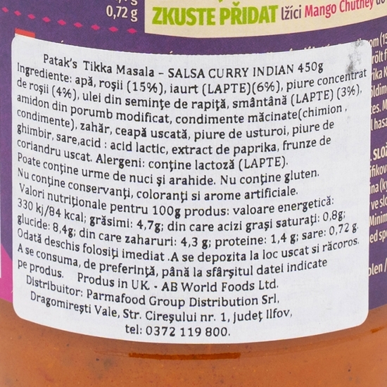 Sos Tikka Masala 450g