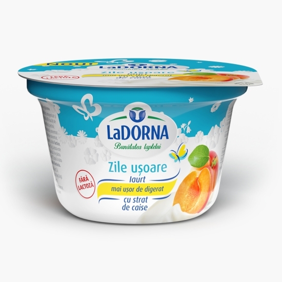 Iaurt cu caise fără lactoză, 1.6% grăsime, 150g