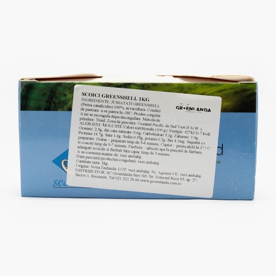 Scoici Greenshell jumătăți 20/30, 1kg