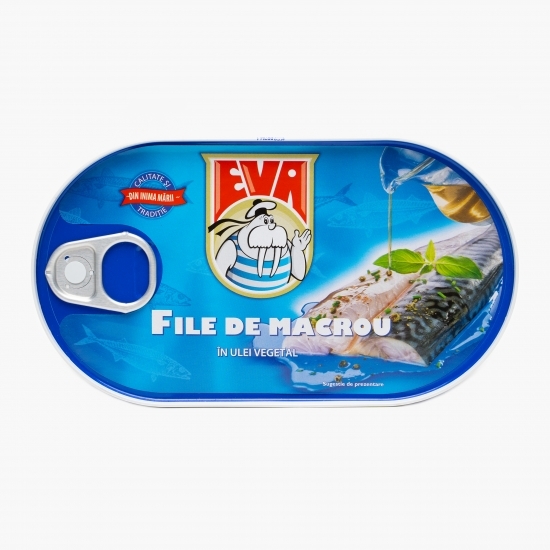 File de macrou în ulei vegetal 170g