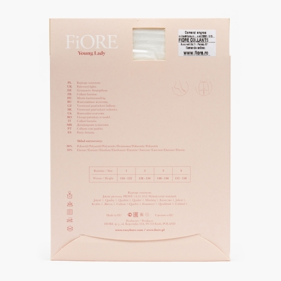 Ciorap Young Lady Stripes Off White 140/146cm