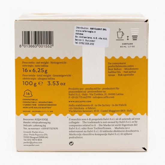 Capsule cafea, Cortado, 16 băuturi, 100g