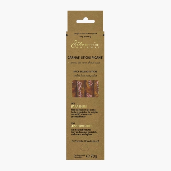 Cârnați sticks picanți 70g