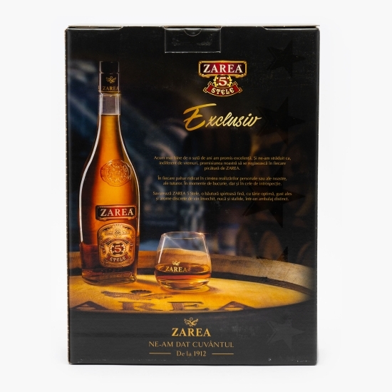 Băutură spirtoasă 5 Stele, 37.5%, 0.5l + 2 pahare