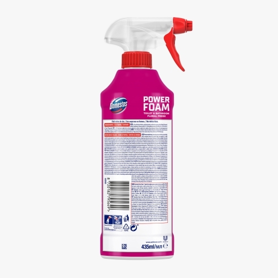 Spray spumă de curățare toaletă şi baie Power Foam Floral 0.435l