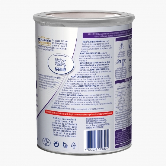 Formulă de lapte praf ExpertPro HA, +0 luni, 400g