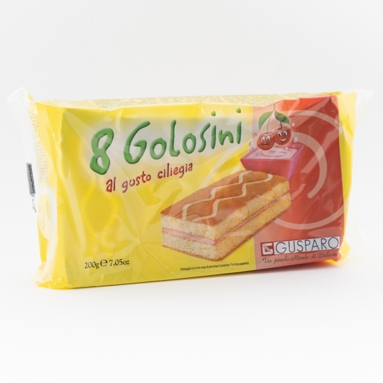 Prăjitură din pandișpan Golosini cu cremă de cireșe 8 buc, 200g