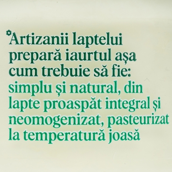 Iaurt natural din lapte de vacă cu bifidus 160g