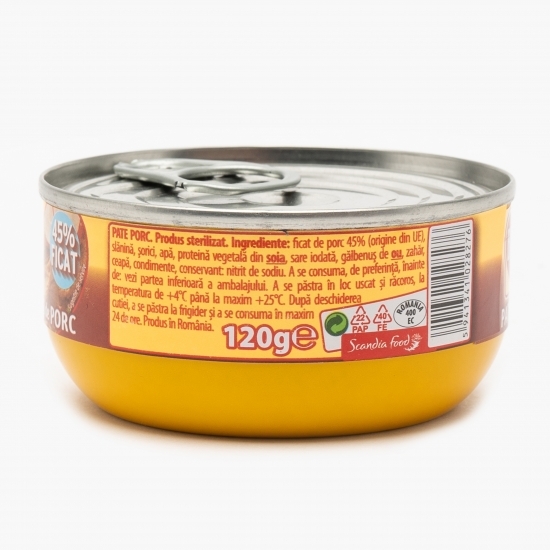 Pate intens de porc 45% ficat 120g