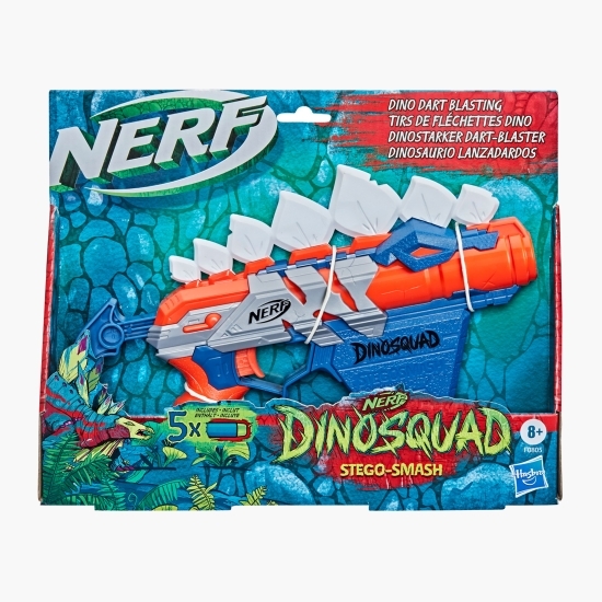 Blaster Dinosquad Stegosmash, 8+ ani
