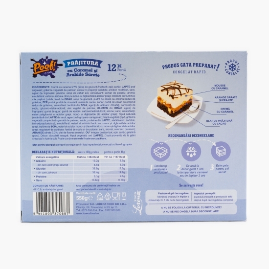 Prăjitură caramel și arahide sărate 550g