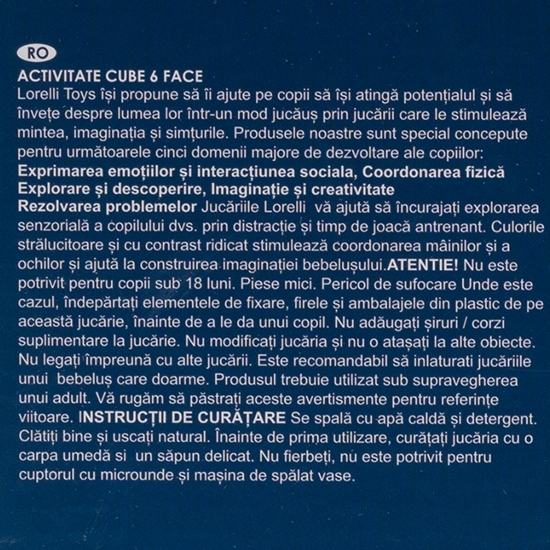 Cub activități 6 fețe interactiv, 18+ luni