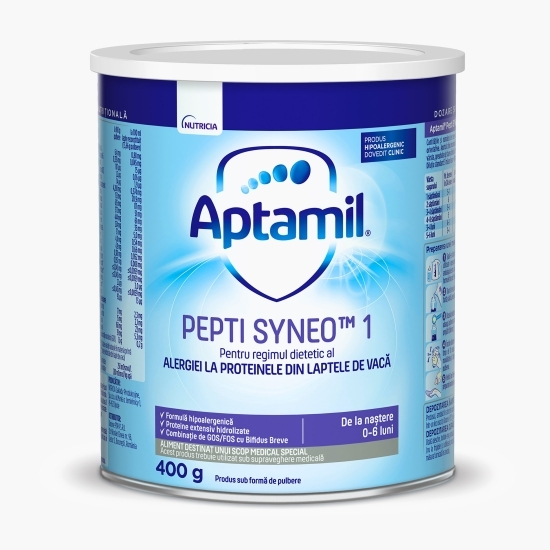 Lapte praf Pepti SYNEO 1, 0-6 luni, Nutricia, 400g