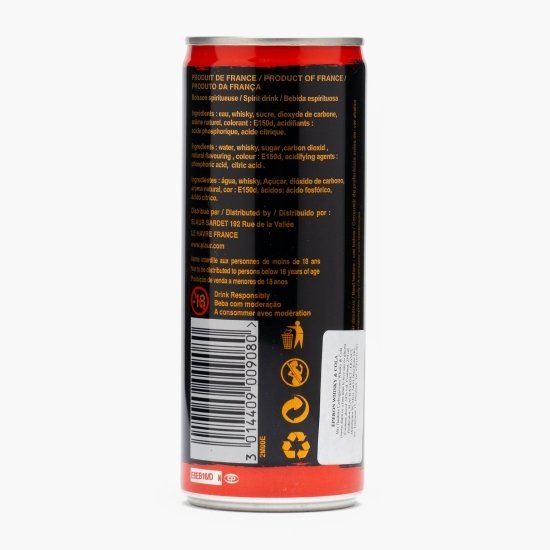 Whisky cu cola 18% alc. doză 0.25l