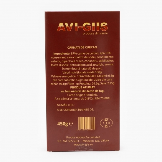 Cârnați de curcan 450g