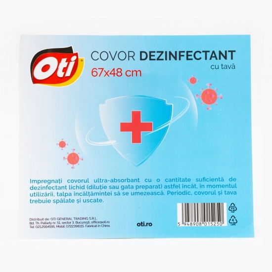Covor dezinfectant cu tavă 67x48cm