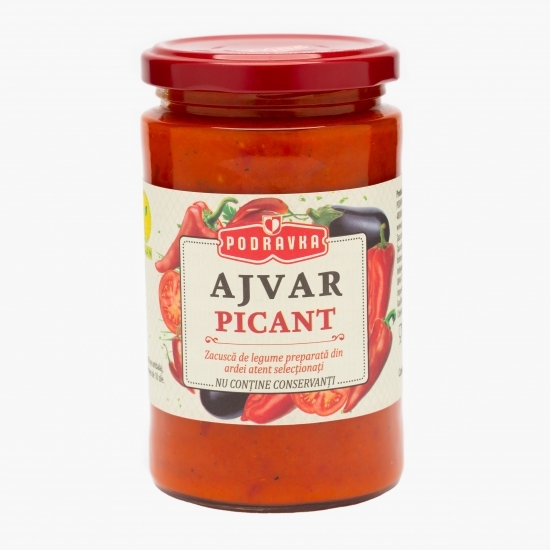 Zacuscă picantă de ardei roșii 350g