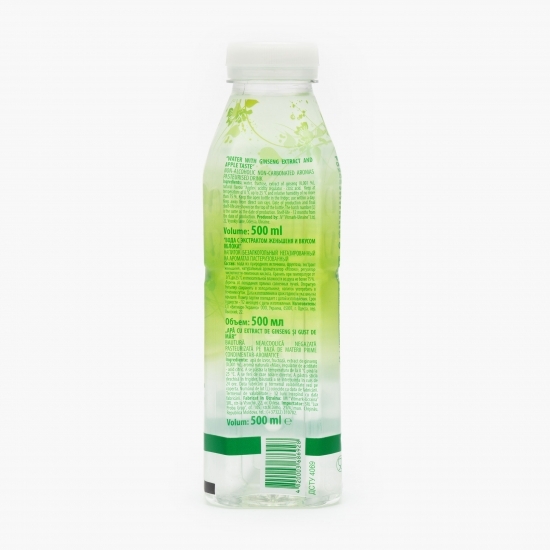 Apă funcțională cu extract de ginseng și gust de măr 0.5l