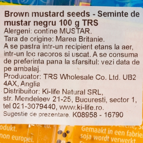 Semințe de muștar negru 100g