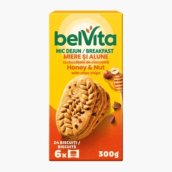 Biscuiți mic dejun din miere și alune Original 6 buc, 300g
