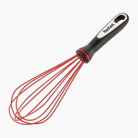 Tel Ingenio, 36cm, inox, inel de protecție din silicon, negru/roșu