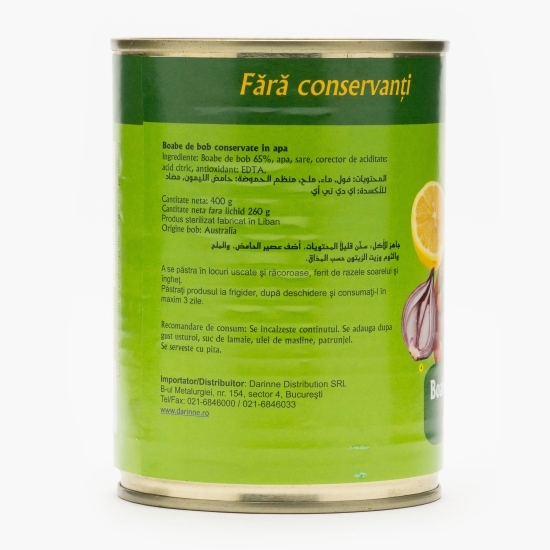 Boabe de bob conservate în apă 400g