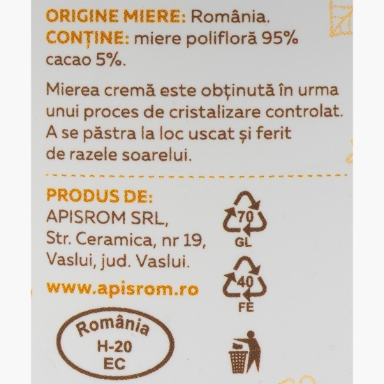 Miere cremă cu cacao 280g