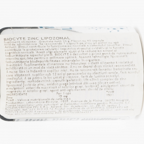 Zinc lipozomal 60 capsule