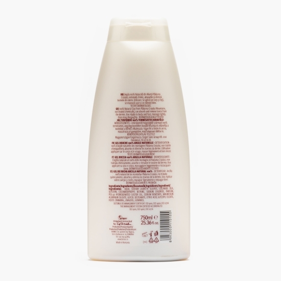 Gel de duș argilă 100 % naturală, 0.75l
