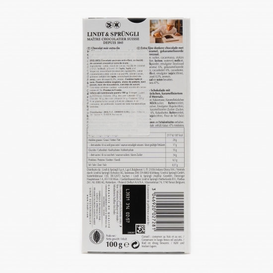 Ciocolată neagră cu caramel și sare de mare 100g