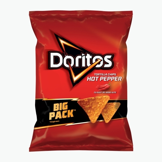 Chipsuri din făină de porumb cu gust de ardei iute 180g
