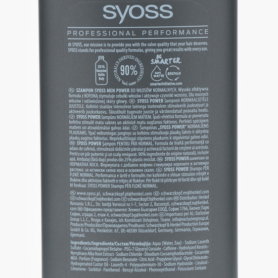 Șampon Power pentru păr normal 440ml
