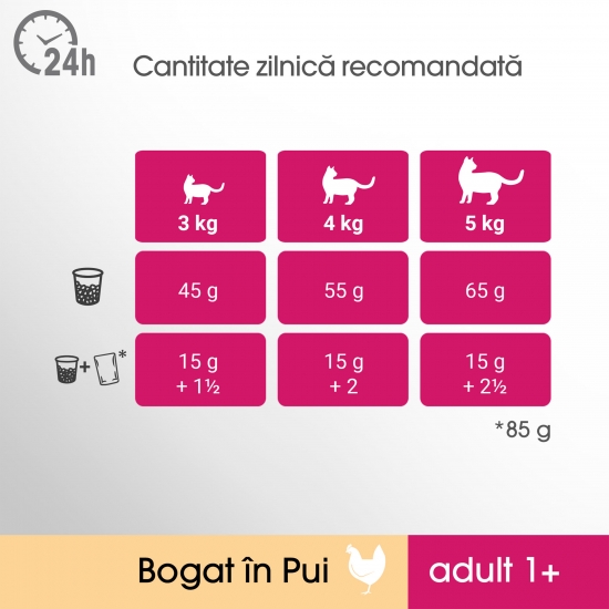 Hrană uscată pentru pisici adulte, 750g, cu pui