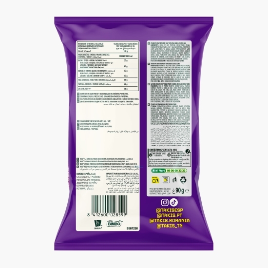 Tortilla Chips cu aromă de ardei iute și lămâie verde 90g