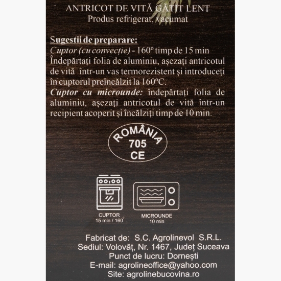 Antricot de vită gătit lent 650g