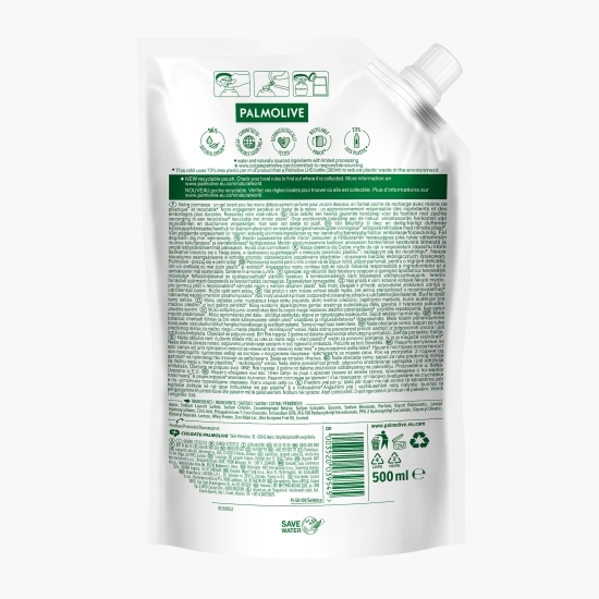 Rezervă săpun lichid Naturals Milk&Olive, eco refill 0.5l