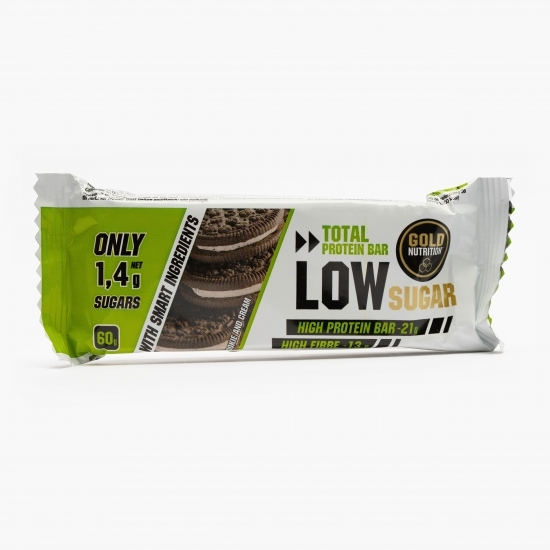 Baton proteic biscuiți cu cremă Low Sugar 60g
