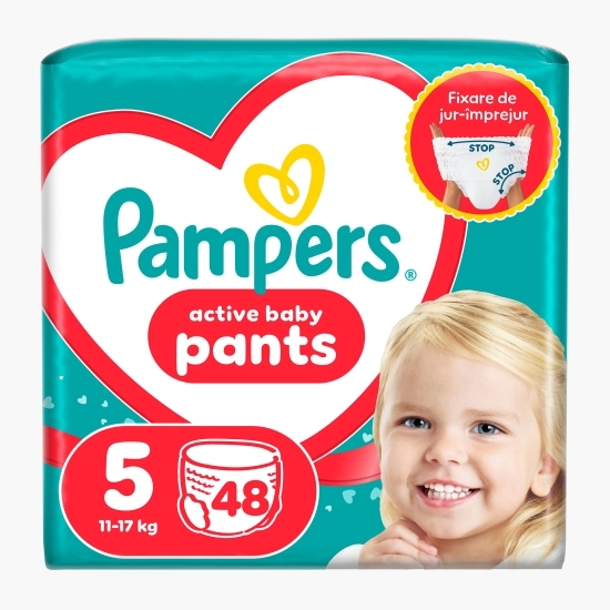 Scutece chiloțel Active Baby Pants Jumbo Pack mărimea 5, 11-17kg, 48 buc