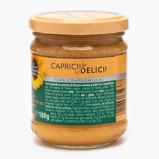 Pastă vegetală tartinabilă cu ardei picant 180g