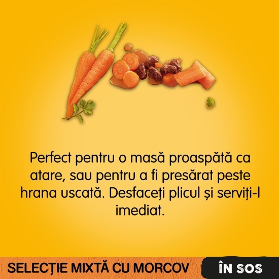 Hrană umedă pentru câini adulți, 4x100g, selecție delicioasă în sos 