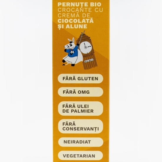 Pernuțe eco crocante cu cremă de ciocolată și alune, fără gluten 250g