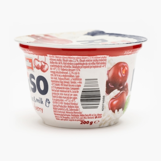 Orez cu lapte și dulceață de vișine 200g