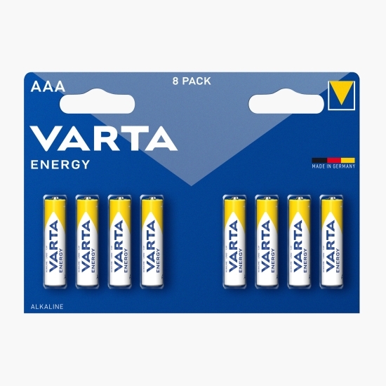 Baterii alcaline AAA, 8 buc