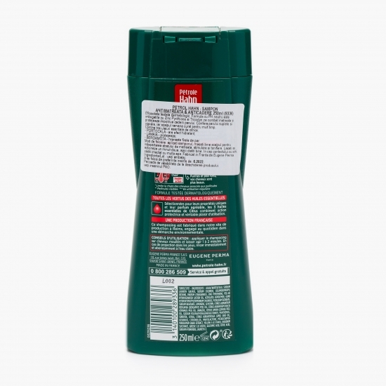 Șampon antimătreață și anticădere 0.25l