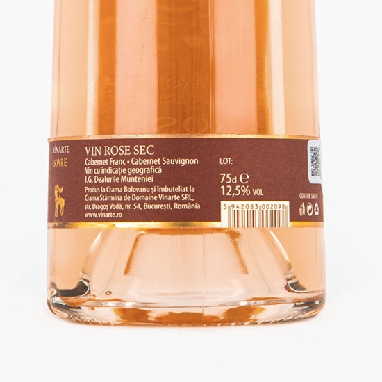 Vin rose sec Cabernet Sauvignon & Cabernet Franc, 12.5%, 0.75l