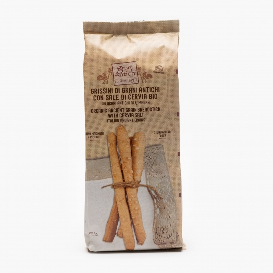 Grisine eco grâu antic, sare & ulei măsline 150g