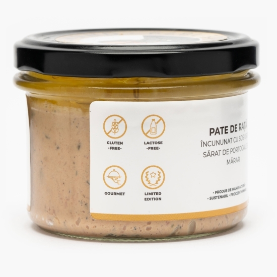 Pate de rață cu sos ușor sărat de portocale 190g